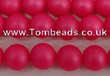 CSB1301 15.5 inches 6mm matte round shell pearl beads wholesale