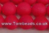 CSB1346 15.5 inches 6mm matte round shell pearl beads wholesale