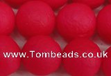 CSB1348 15.5 inches 10mm matte round shell pearl beads wholesale