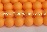 CSB1421 15.5 inches 6mm matte round shell pearl beads wholesale