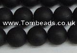 CSB1459 15.5 inches 12mm matte round shell pearl beads wholesale