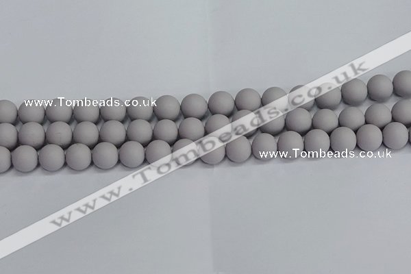 CSB1682 15.5 inches 8mm round matte shell pearl beads wholesale