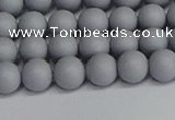 CSB1691 15.5 inches 6mm round matte shell pearl beads wholesale