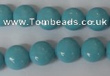 CSB183 15.5 inches 12mm flat round shell pearl beads wholesale