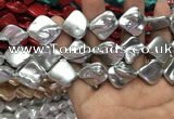 CSB2161 15.5 inches 16*16mm - 18*20mm baroque shell pearl beads