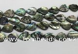 CSB4139 15.5 inches 15*20mm flat teardrop abalone shell beads