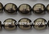 CSB585 15.5 inches 13*16mm whorl oval shell pearl beads