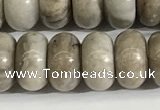 CSL164 15.5 inches 6*10mm 

rondelle sliver leaf jasper beads wholesale