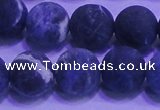 CSO457 15.5 inches 12mm round matte sodalite gemstone beads