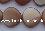CSS240 15.5 inches 20*20mm heart natural sunstone gemstone beads