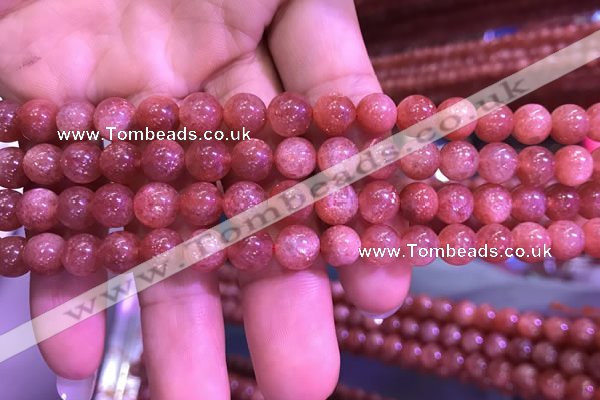 CSS309 15.5 inches 8mm round golden sunstone gemstone beads