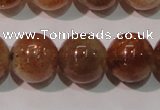 CSS555 15.5 inches 10mm round natural golden sunstone beads