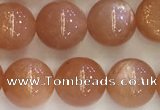 CSS710 15.5 inches 8mm round natural golden sunstone beads