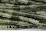 CTB1002 15 inches 2*4mm tube green hair beads