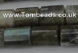 CTB107 15.5 inches 11*15mm faceted tube labradorite gemstone beads