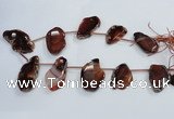 CTD1565 Top drilled 30*45mm - 35*60mm freeform agate slab beads