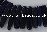 CTD1584 Top drilled 7*12mm - 8*45mm sticks lapis lazuli beads