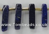 CTD1923 Top drilled 6*20mm - 8*45mm sticks lapis lazuli beads