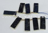 CTD1947 Top drilled 18*45mm - 20*50mm rectangle sea sediment jasper beads
