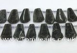 CTD2353 Top drilled 16*18mm - 20*30mm faceted freeform labradorite beads