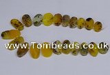 CTD2741 Top drilled 15*25mm - 20*40mm freeform agate beads