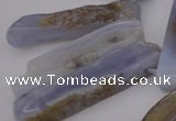 CTD354 Top drilled 10*28mm - 10*50mm wand blue lace agate beads