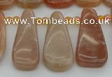 CTD3649 Top drilled 10*20mm - 15*45mm freeform moonstone beads