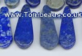 CTD3716 Top drilled 10*20mm - 15*45mm freeform lapis lazuli beads