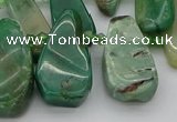 CTD493 Top drilled 10*22mm - 15*45mm freeform African jade beads