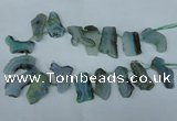 CTD515 Top drilled 15*25mm - 25*35mm freeform agate beads