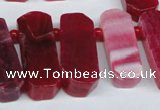CTD592 Top drilled 12*30mm - 15*50mm wand agate gemstone beads