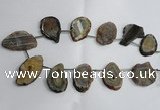 CTD962 Top drilled 22*35mm - 30*50mm freeform agate gemstone beads