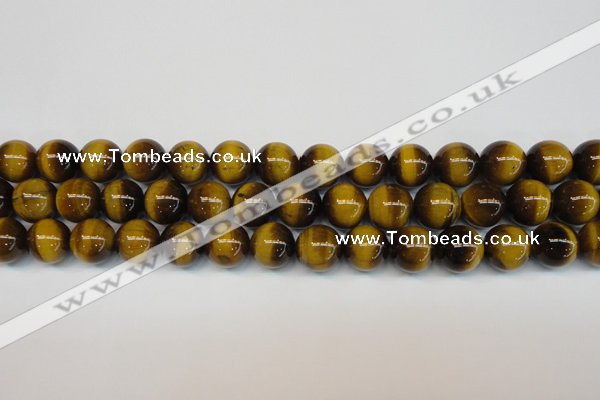 CTE1229 15.5 inches 12mm round A grade yellow tiger eye beads