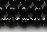 CTE1605 15.5 inches 14mm round AB grade black tiger eye beads