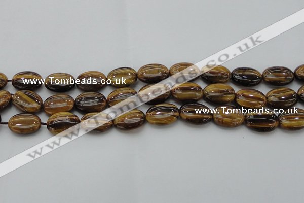 CTE1716 15.5 inches 13*18mm oval yellow tiger eye beads wholesale