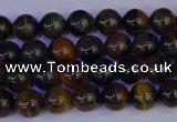 CTE1800 15.5 inches 4mm round blue iron tiger beads wholesale