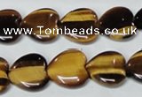 CTE184 15.5 inches 20*20mm heart yellow tiger eye gemstone beads