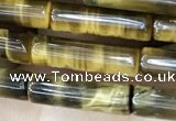 CTE2245 15.5 inches 4*14mm tube yellow tiger eye beads wholesale
