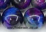CTE2444 15 inches 12mm round mixed tiger eye beads