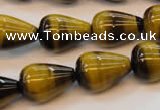 CTE610 15.5 inches 15*20mm teardrop yellow tiger eye beads wholesale