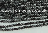 CTG106 15.5 inches 2mm round tiny snowflake obsidian beads wholesale