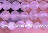 CTG1352 15.5 inches 4mm faceted round white moonstone beads