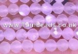 CTG1353 15.5 inches 4mm faceted round white moonstone beads