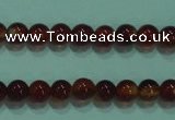 CTG14 15.5 inch 3mm round B grade tiny red agate beads wholesale