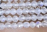 CTG1402 15.5 inches 2mm faceted round white moonstone beads wholesale