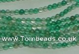 CTG152 15.5 inches 3mm round tiny green agate beads wholesale