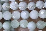 CTG1554 15.5 inches 4mm faceted round jade beads wholesale