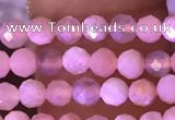 CTG1645 15.5 inches 3mm faceted round tiny moonstone beads