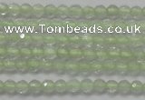 CTG204 15.5 inches 3mm faceted round tiny prehnite gemstone beads