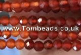 CTG2243 15 inches 2mm faceted round red agate beads